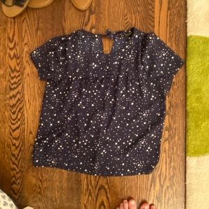 Star print blouse